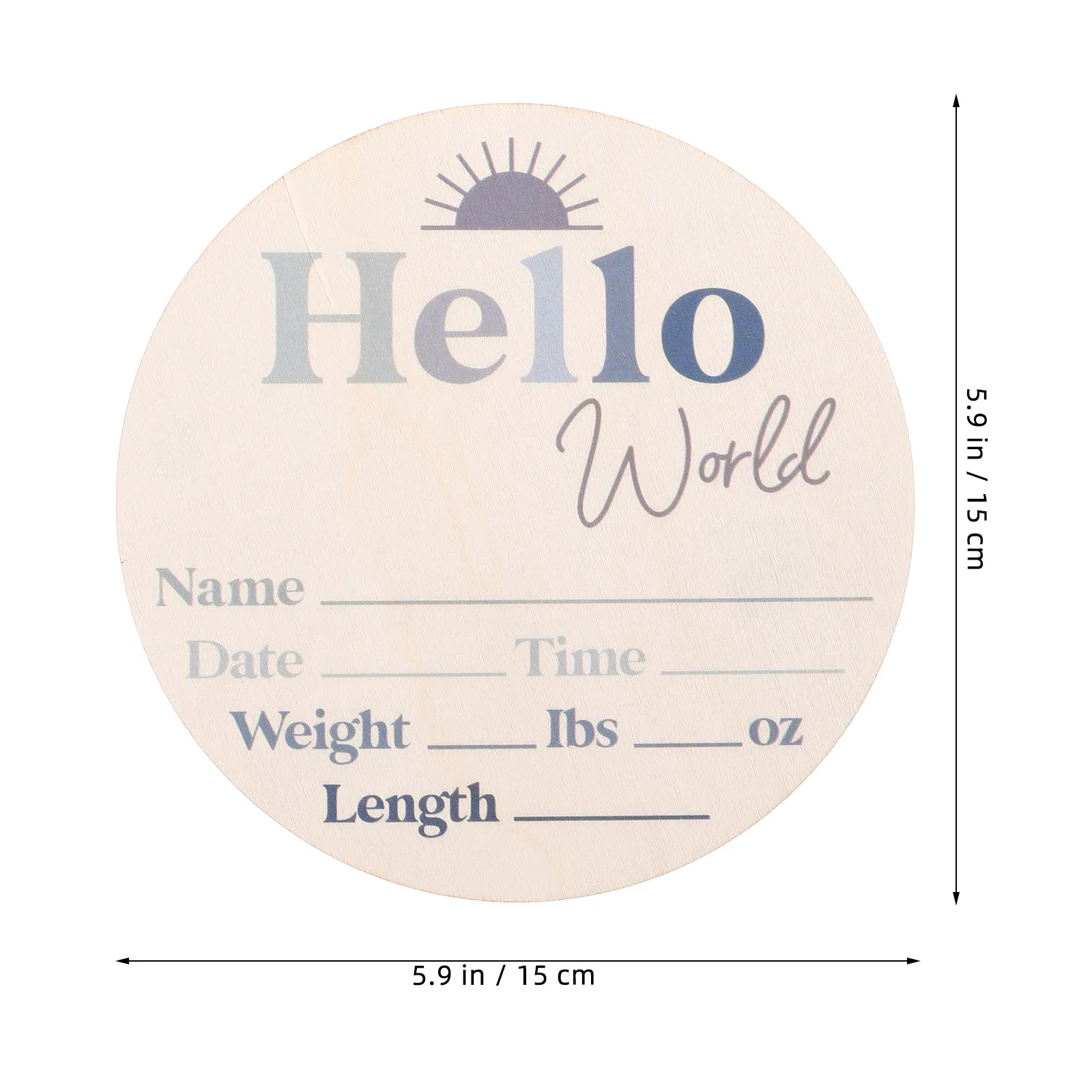 Wood Monthly Milestone Discs Baby Growth Records Handcrafted Baby Photo Cards Newborn Announcement Nursery Decor
