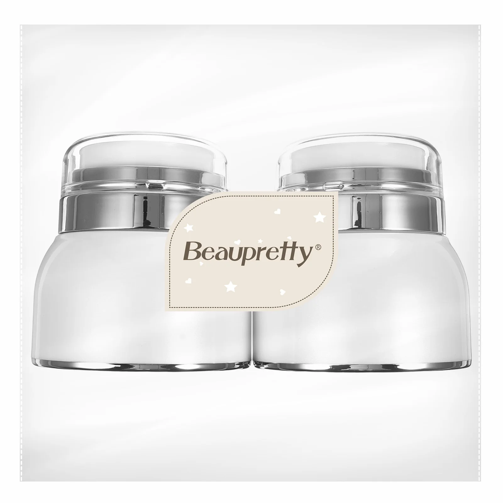 2 Pcs Cream Bottle Moisturizer Container with Pump Containers Lotion Jar Airless Jars Face Vacuum Bottles