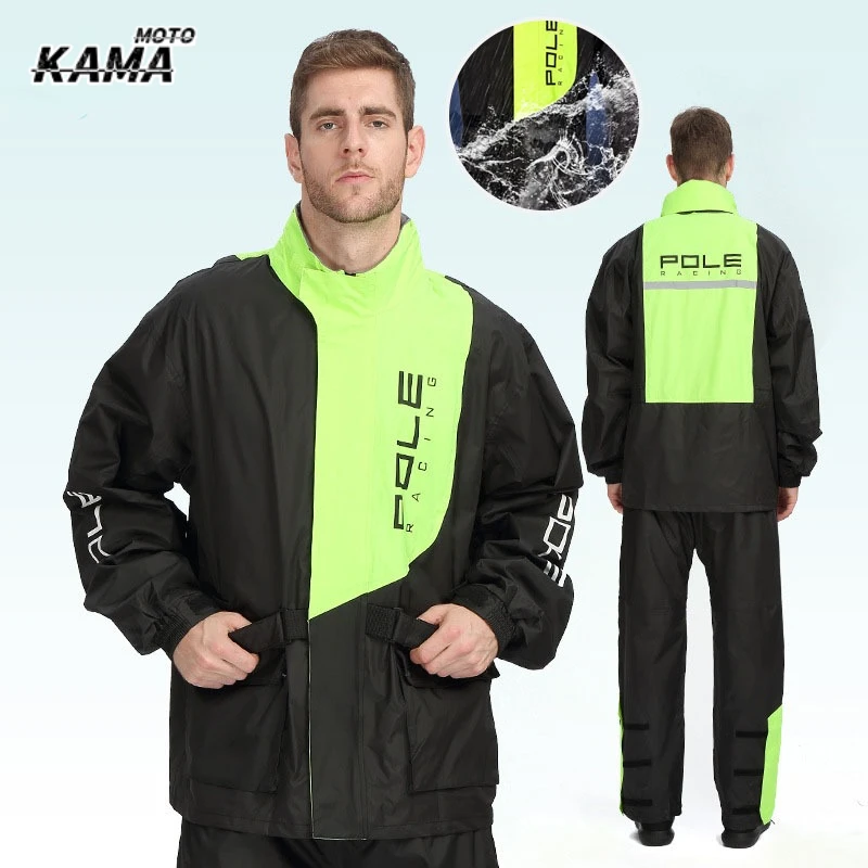 

Мужской и женский водонепроницаемый мотоциклетный дождевик-куртка и брюки (раздельный комплект) для езды на велосипеде, активного отдыха, походов, защиты от ливня, мотоциклетные дождевики и дождевые штаны
