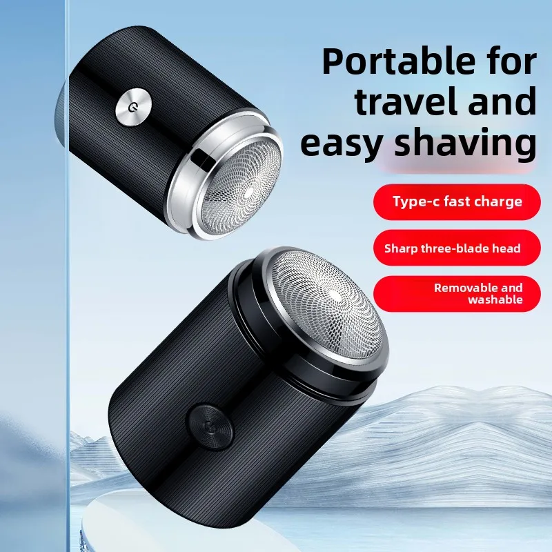 USB 남성용 미니 전기 면도기, 습식 및 건식 이중 용도 충전식 자동차 면도기, 가정용 여행용 휴대용 면도기