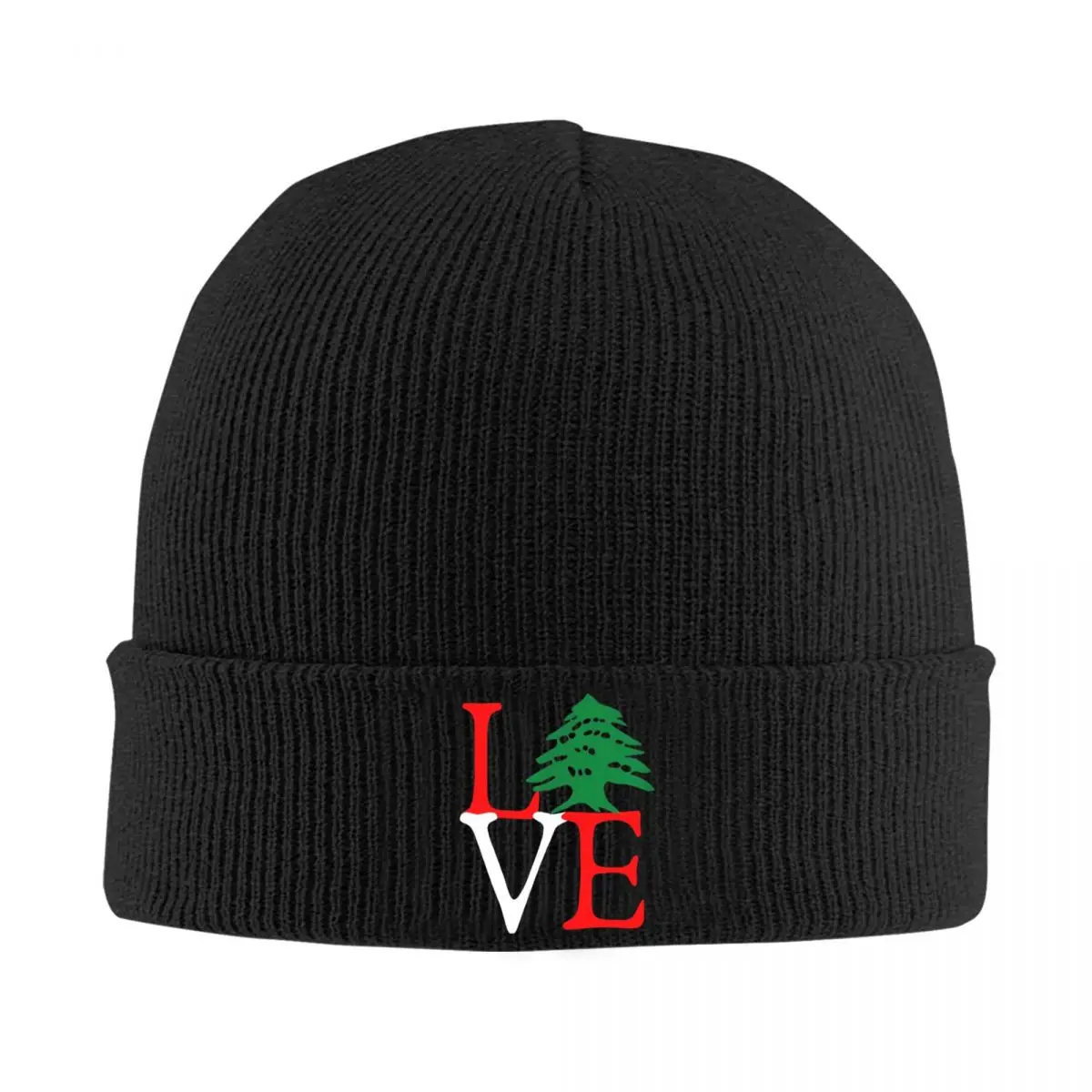 

Lebanese Love Cedar Flag Lebanon Hats Autumn Winter Beanie New Caps Unisex Acrylic Knitted Caps