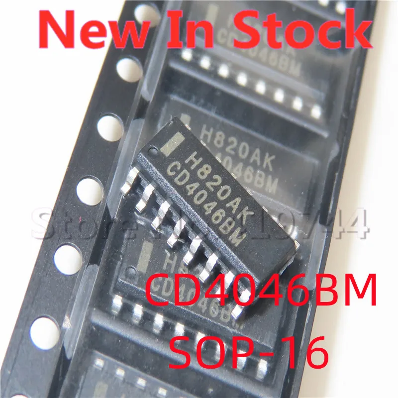 10PCS/LOT CD4046 CD4046BM SMD SOP-16 series circuit IC chip In Stock NEW original IC