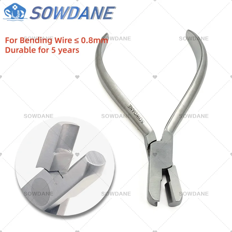 

Dental Orthodontic Heavy Hollow Chop Contouring Arch Forming Plier Stainless Steel Wire Bending Forming for Maximum 0.9mm Wire