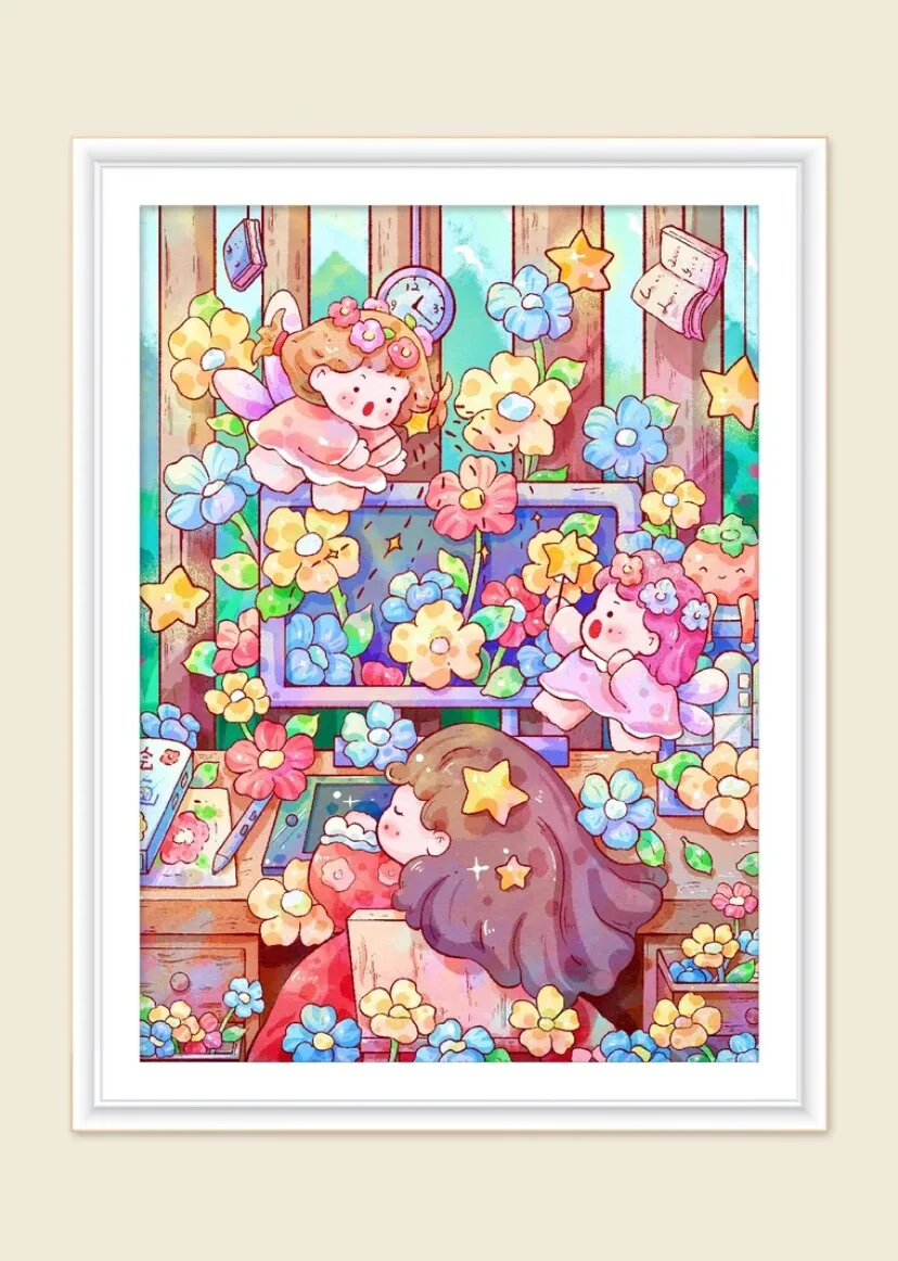 

9ct 65X85cm мультфильм предварительно напечатанный набор для вышивки крестом DIY набор для вышивания ремесленная нить игла поделки