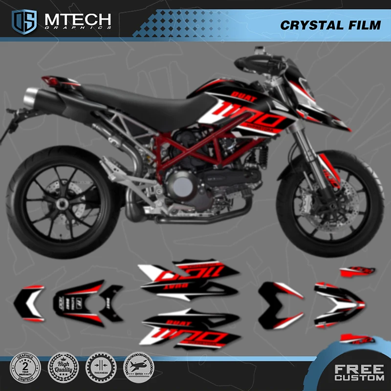 DSMTECH GRAPHICS Sticker Decal Kit for HYPERMOTARD 796 HYPERMOTARD1100 001