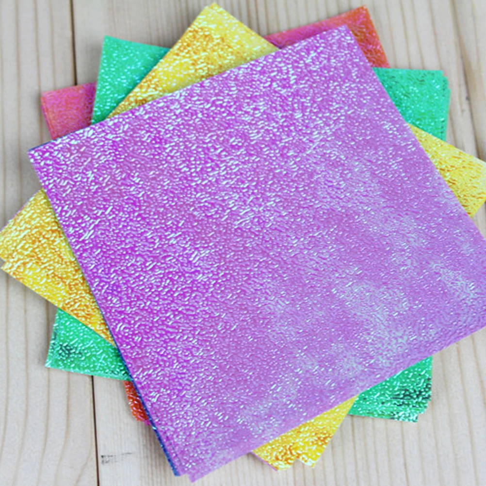 

100 PCS Folding DIY Shimmer Craft Handmade Craft Projects Card Scrapbook Diy Shimmer Paper Handmade Paper Gifts