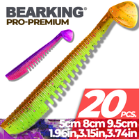 BEARKING Awaru Fishing Lures  5cm 8cm 9.5cm 11cm Artificial Baits Wobblers Soft Lures Shad Carp Silicone Soft Baits Tackle