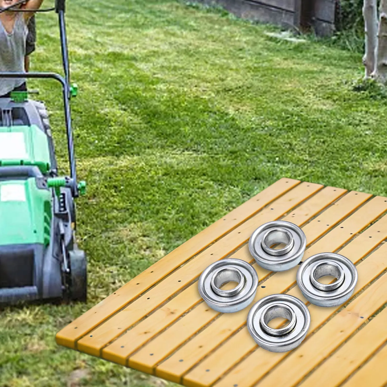 

4pcs Wheel Bearing Lawn Mower 12.7mm X 28.6mm Tractor Lawn Tractor Wheels Ball Bearing Ball Ring Wheel Bearing