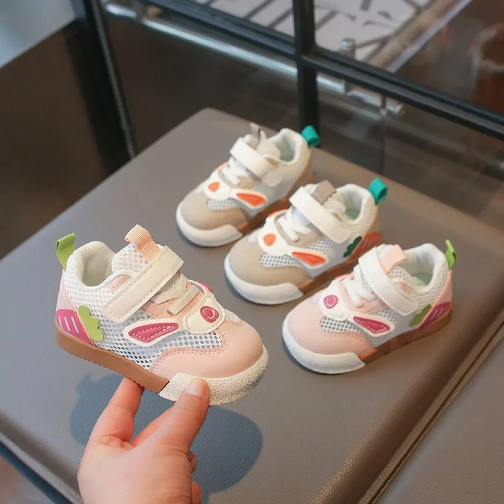 

2026 Spring Sport Shoes For Children Ergonomics Toddler Baby Kid's Sneakers Anti-slippery Breathable Boy's Girl's Running Shoes