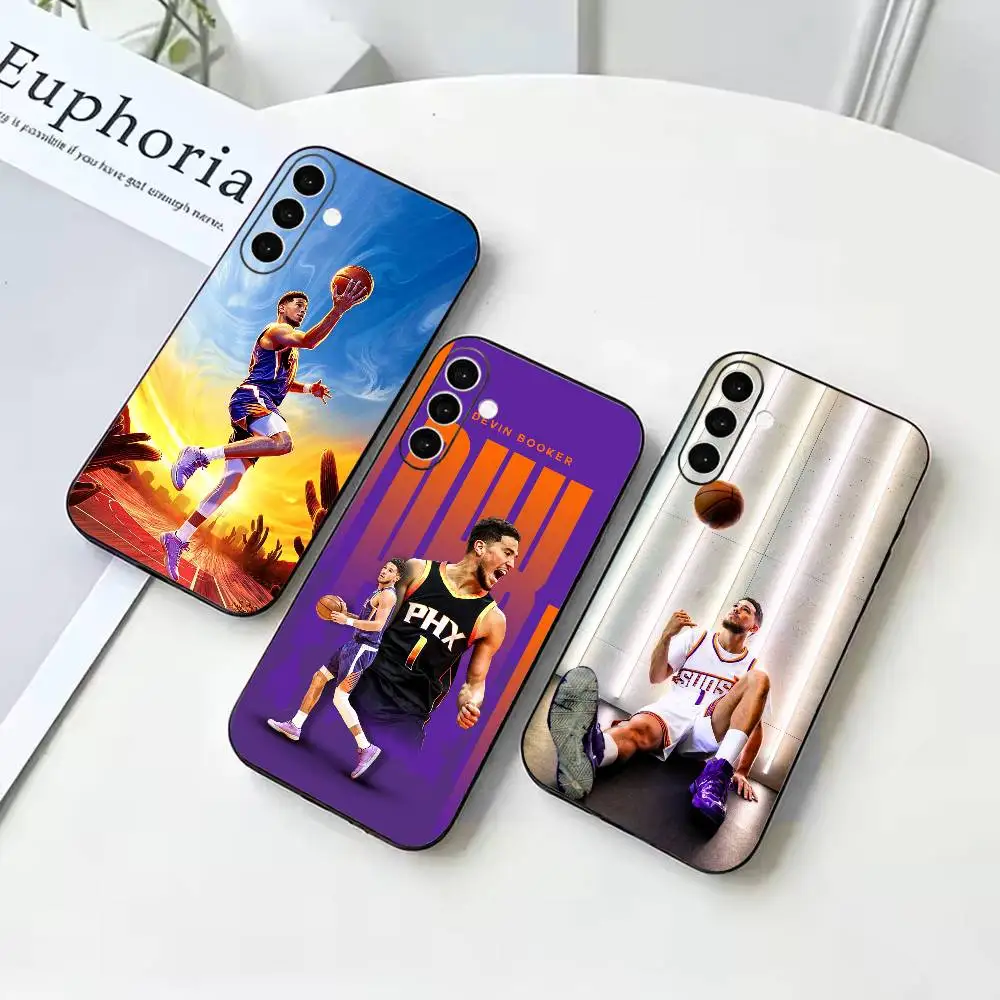 Basketball D-Devin B-Booker  Black Soft Case for Samsung Galaxy A73 72 71 70 53 52 A1 Others Cover