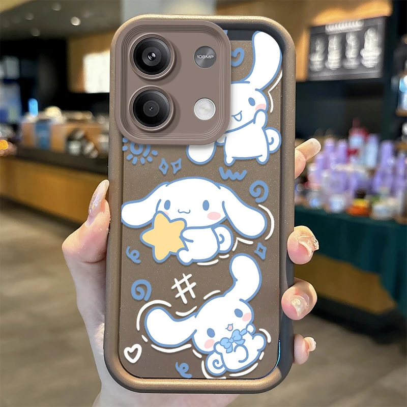 Sanrio Cinnamoroll Silicone Case for Xiaomi Redmi Note 13 12 Pro Plus 4G 5G 13C 12C Turbo 11 11S 10 10S 9 10A 10C 9C A2 A1 Cover