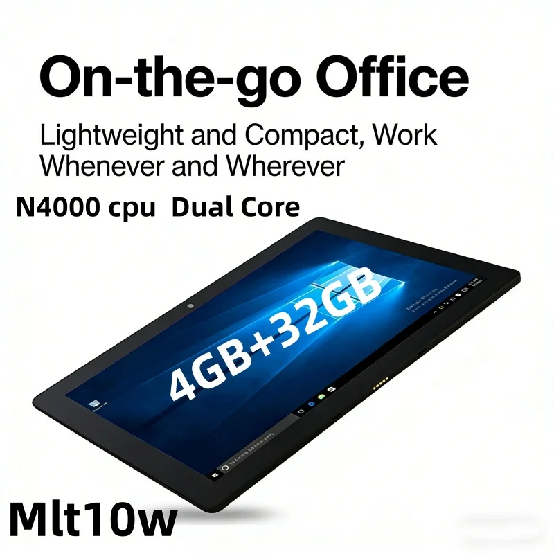 10.1 INCH T10 64 BIT AR10 WINDOWS 10 Tablet PC 8GB DDR RAM 128GB ROM Dual-Core 1280*800 IPS Screen HDMI-Compatible