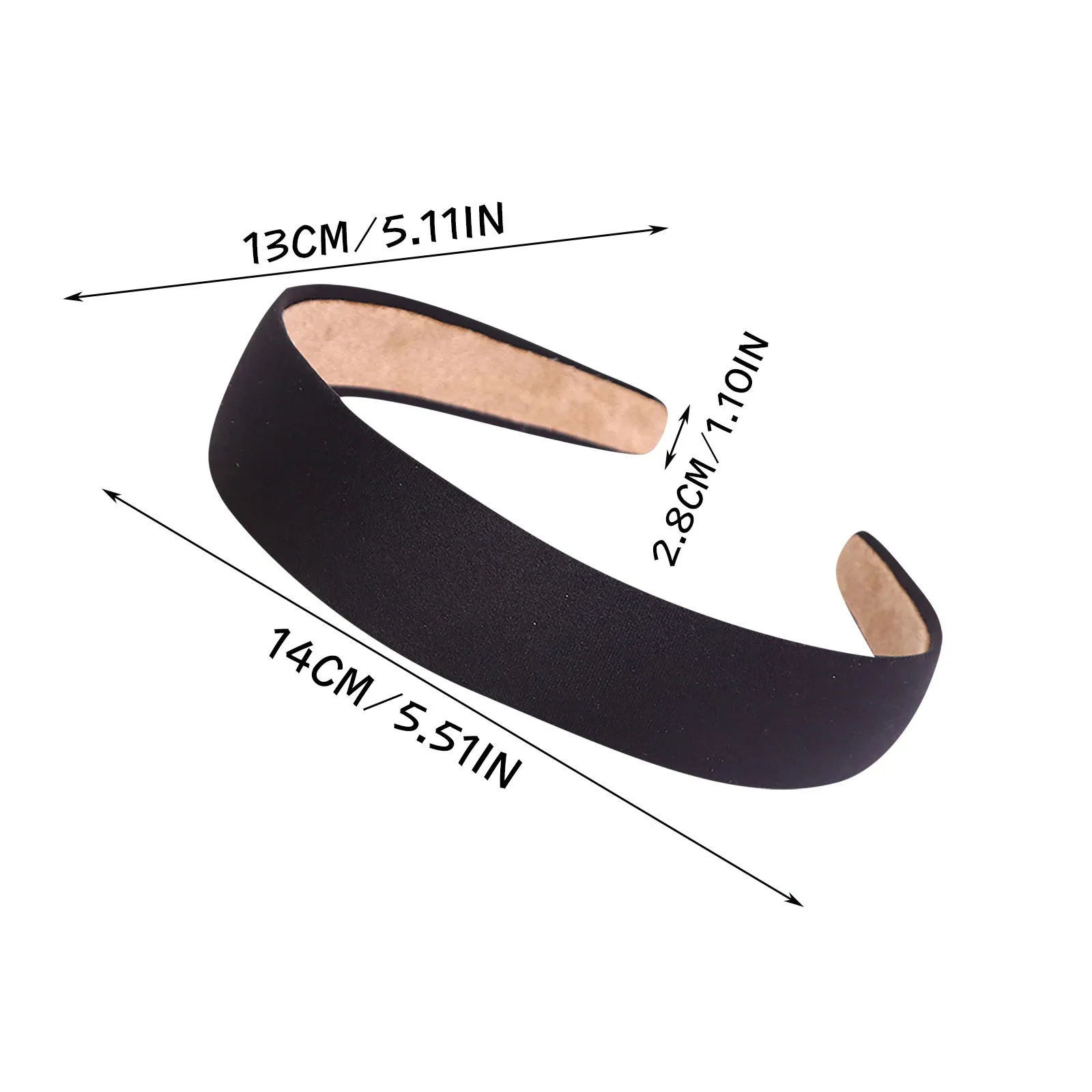 Fashion Solid Color Wide Hair Bands Girls Vintage Elastic Hair Band Thicken Headband Imitation Wool Hair Hoop