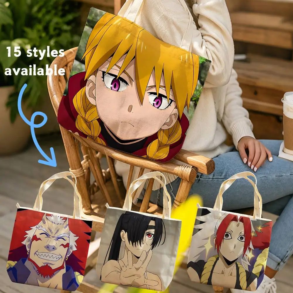 Daemons of the Shadow Realm Anime Waterproof Lined Canvas bags suitable for going to class, shopping, gifts, and commuting