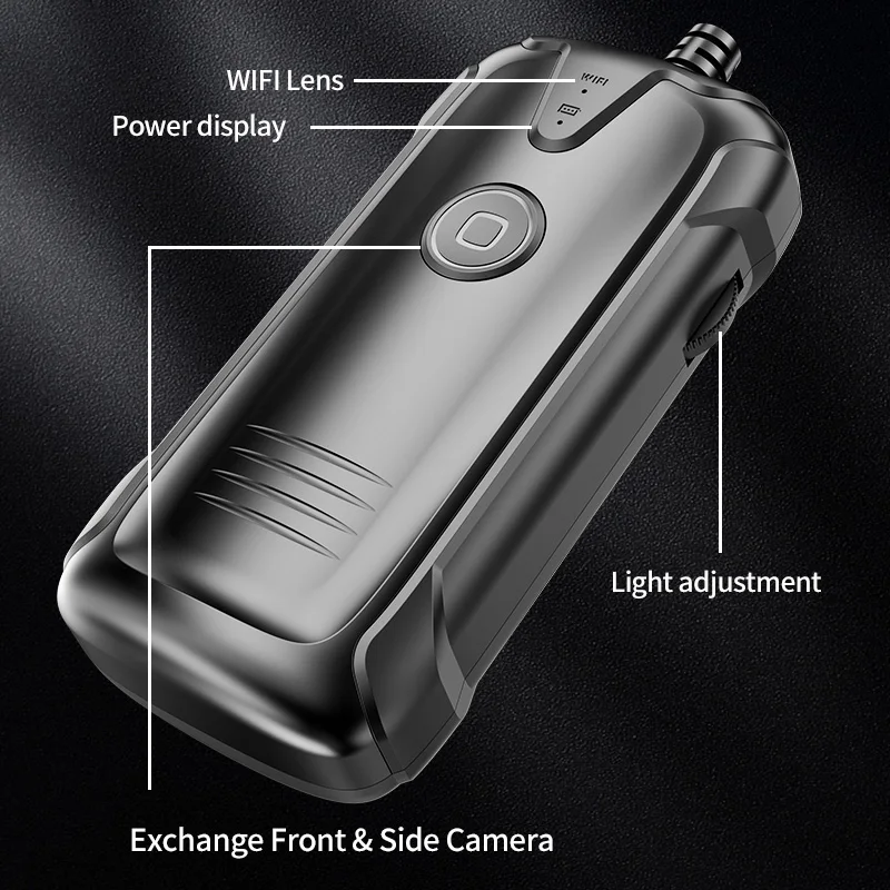 Wireless Endoscope for Automotive Inspection Semi-Rigid Flexible Waterproof Single & Dual WiFi Borescope Camera For Android IOS