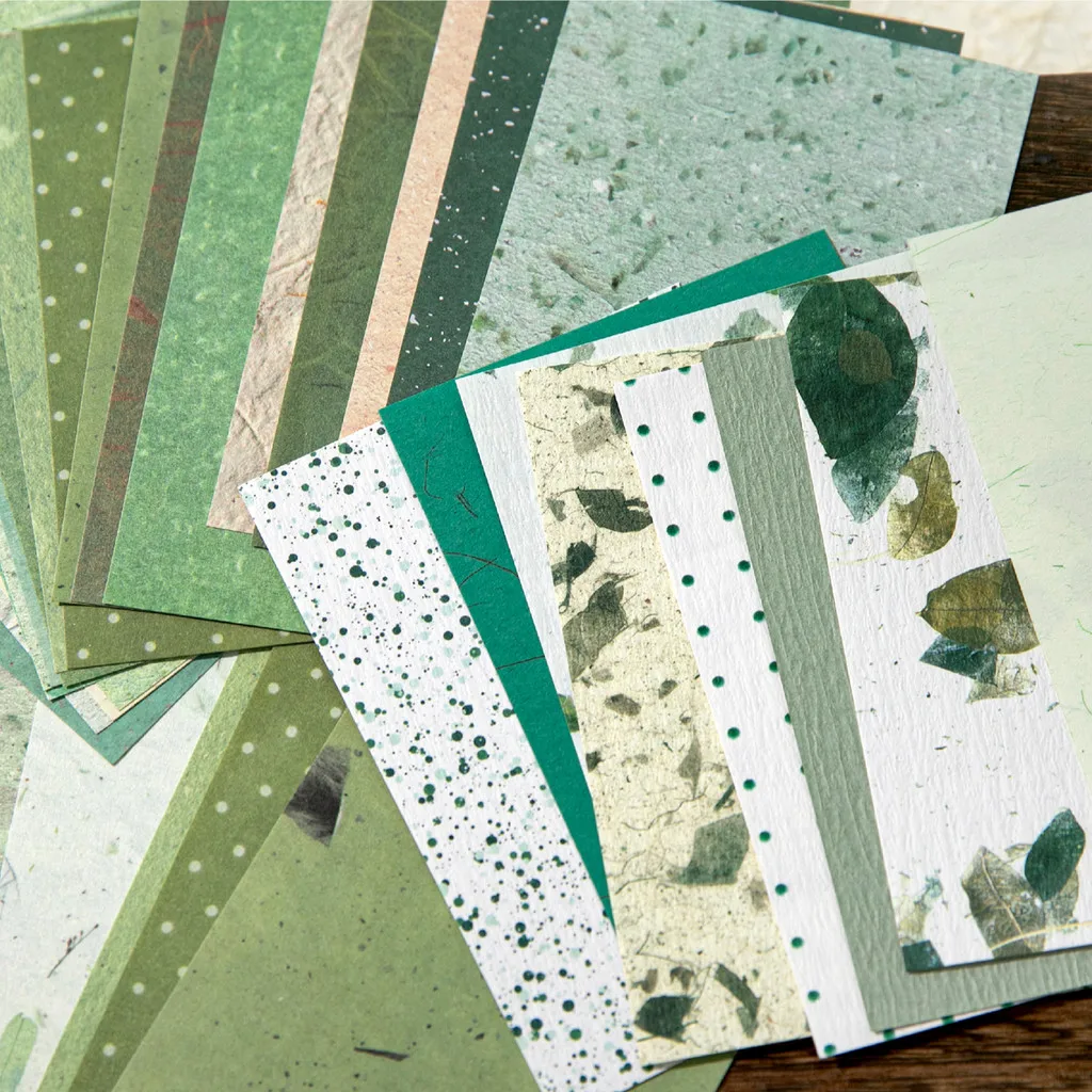 50PCS Vintage Material Paper Scrapbooking Paper DIY Junk Journaling Collage Decoration Background Handmade Paper