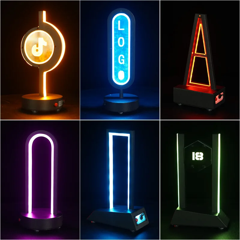 Bar desk lamp, clear bar, charging LED colorful bar desktop lamp, creative restaurant atmosphere lamp