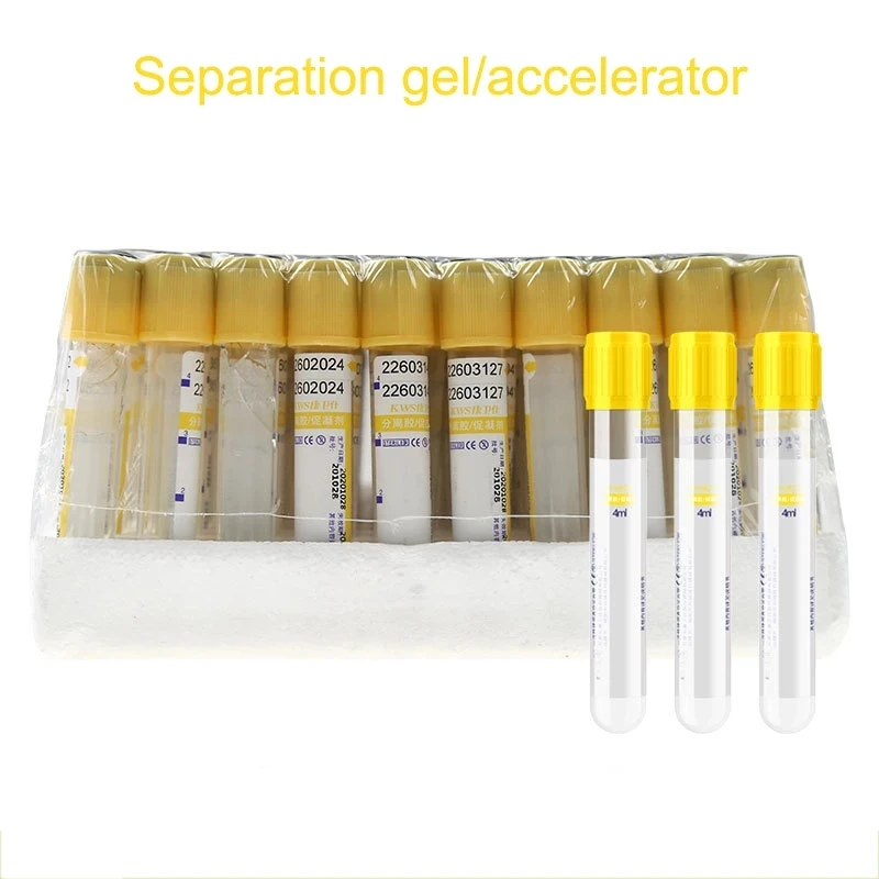 100pcs Disposable 2ml 5ml 10ml Vacuum Blood Collection Blue PRP Tube For Beauty Clinic