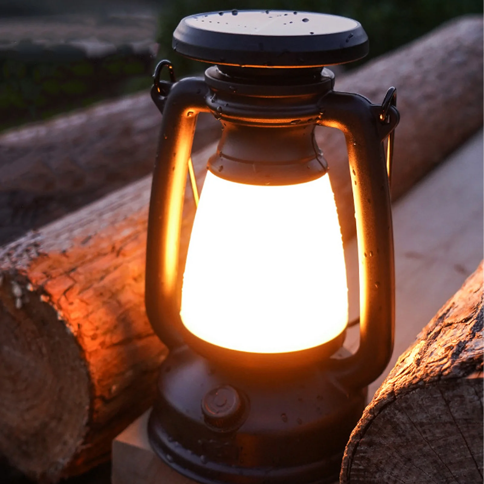ZK50 LED Vintage Lantern Stepless Dimmable Portable Multifunctional Decorative Light for Indoor Outdoor Camping Garden