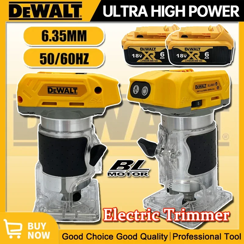 DeWalt 33000RPM Brushless Electric Trimmer Cordless Woodworking Trimming Machine Wood Router Milling Engraving Machine