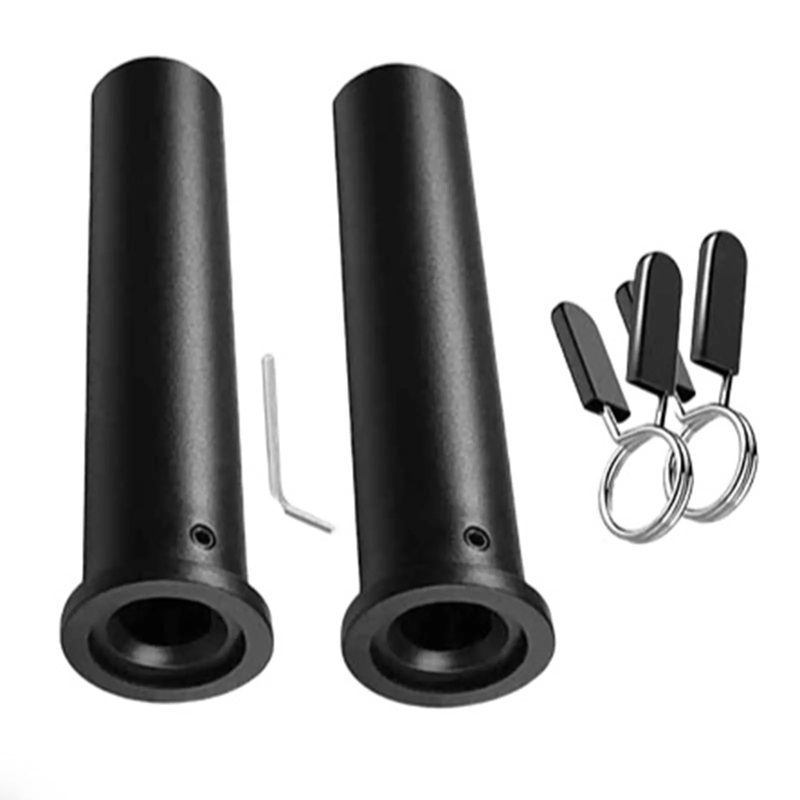 2x Barbell Adapter Sleeve with Wrench Variable Diameter Sleeve Gym Accessories 1 inch to 2 inch Barbell Adapter for Gym Parts