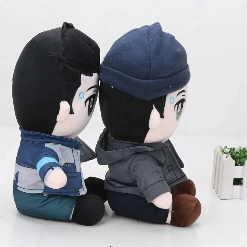 Juguetes de peluche de Detroit Become Human, juego de peluches DBH, Connor RK800, muñeca de peluche, almohada, Kawaii, animales de peluche para niños, regalos de Navidad