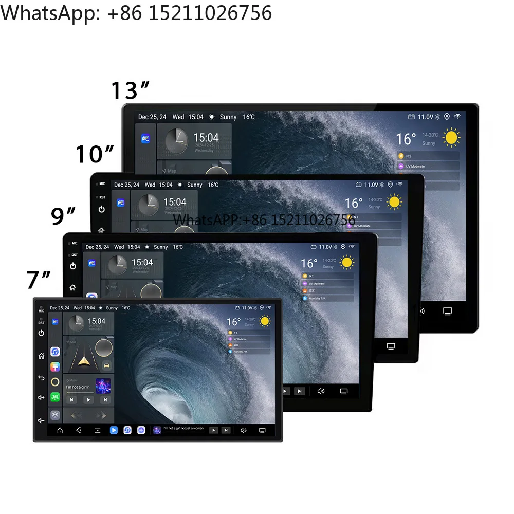 Baidayu TS20 2K 7870 QLED-Display Autoradio Universal Android GPS Navigation Stereo Anpassbar DVI CarPlay DVD USB DSP