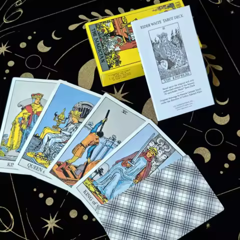 12x7cm The Rider Tarot Deck English The Authentic Rider-Waite Tarot Deck Booklet Essential for Tarot Beginners Expert Read Card