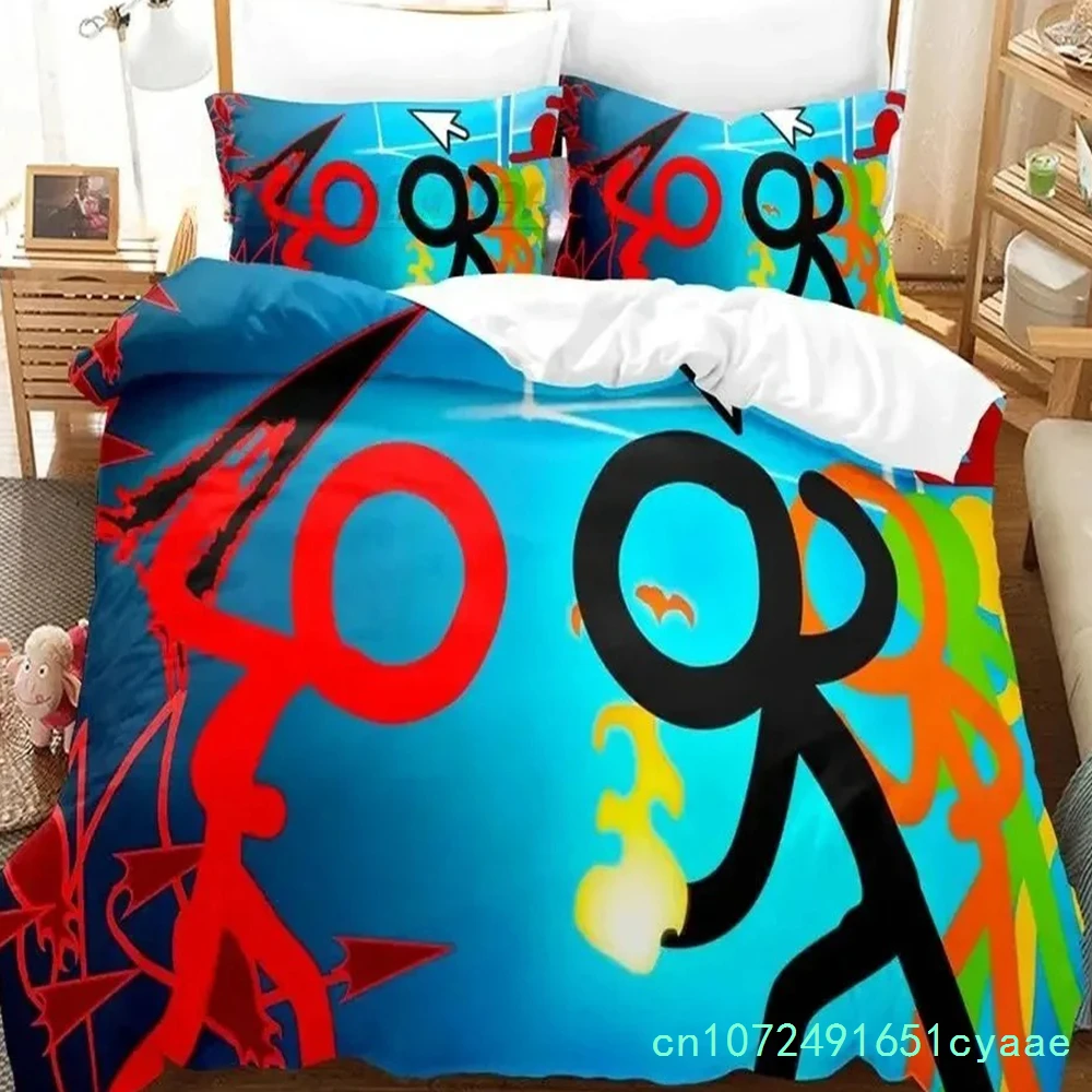 Alan Becker Bedding Set For Bedroom Soft Modern Bedspreads Comefortable Kids Duvet Cover Quilt Cover And Pillowcase