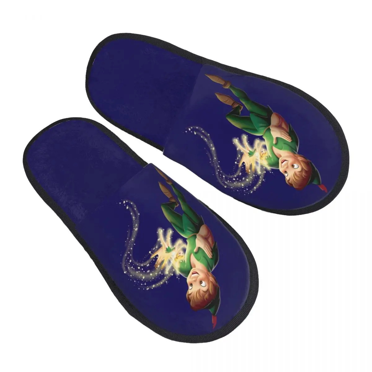 Desgaste personalizado de Peter Pan Comfort con zapatillas de espuma viscoelástica, zapatos de casa de Spa de Anime de fantasía para mujer