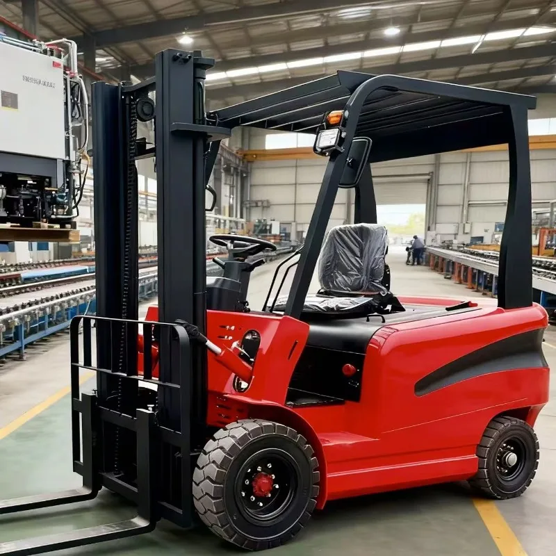 Customized 1.5 Ton Mini Electric Forklift Duplex Mast 3-9m Lifting Height Optional Paper Roll Clamp Lithium-Ion Battery