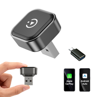Wireless CarPlay & Android Auto Adapter 2026 Upgrade: Wired to Wireless for Cars with Built-in Apple CarPlay/Android Auto, Mini