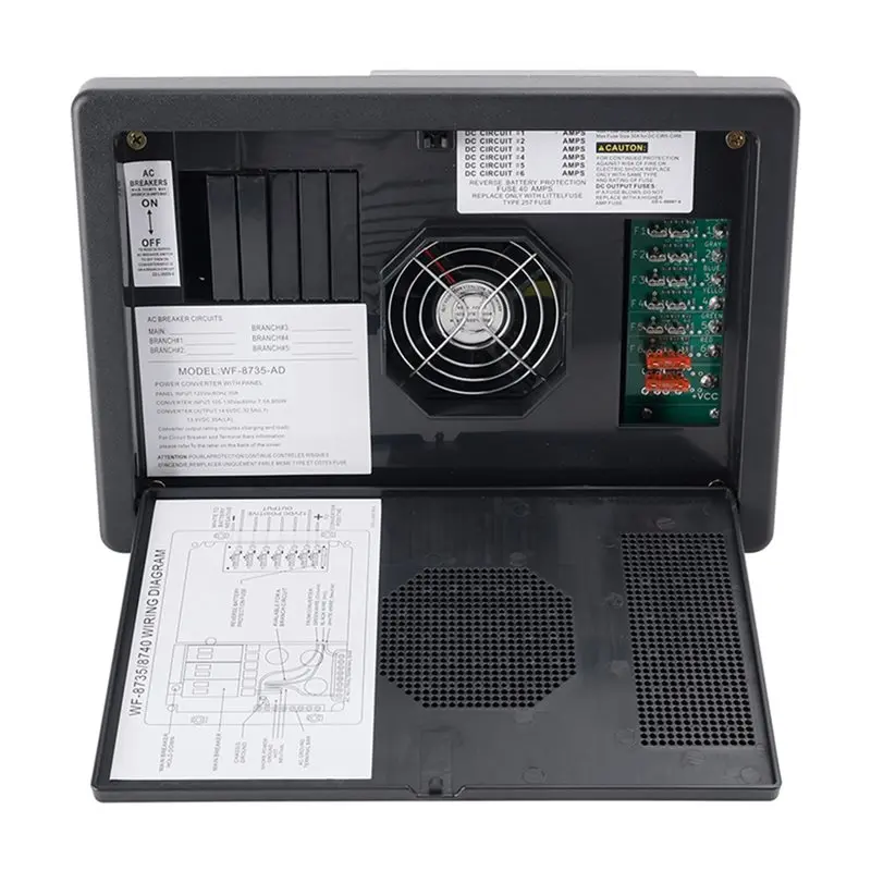 

For RV Converter WF-8735-AD 30 Amp Power Center For RV, Camper, Travel Trailer 35 Amp DC Output Battery -A67F