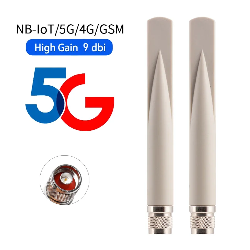 

1pcs GSM 3G 4G 5G Antenna 9dBi High Gain 600-6000MHz Full Band N Male Waterproof Connector for Wifi Router Singal Booster