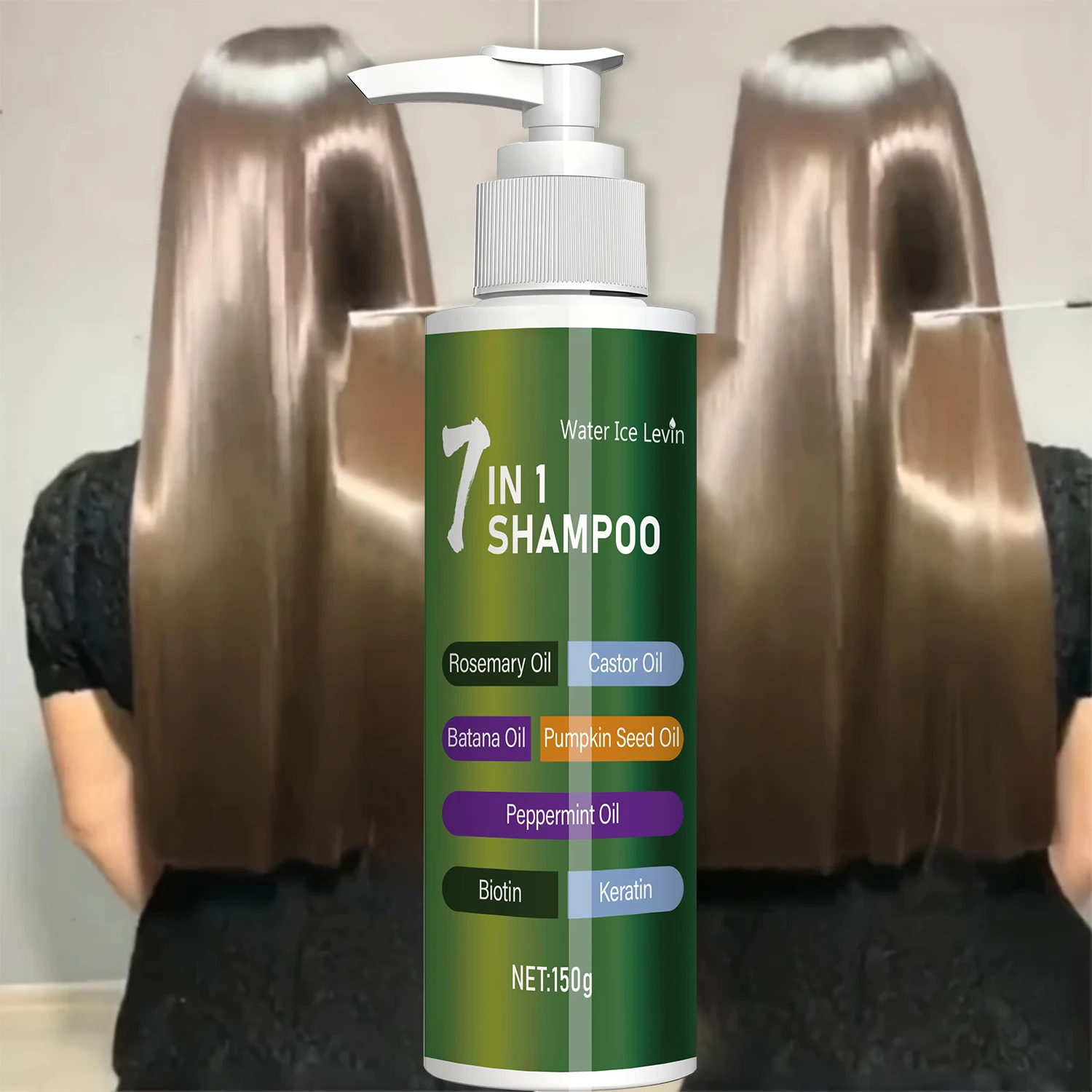 

7-in-1 Shampoo, Rich Foam and Easy to Rinse, Remove Dandruff, Reduce Broken Hair, Long-Lasting Oil Control, Super Fluffy, Strong Hair Repair Split Ends, Thick and Soft