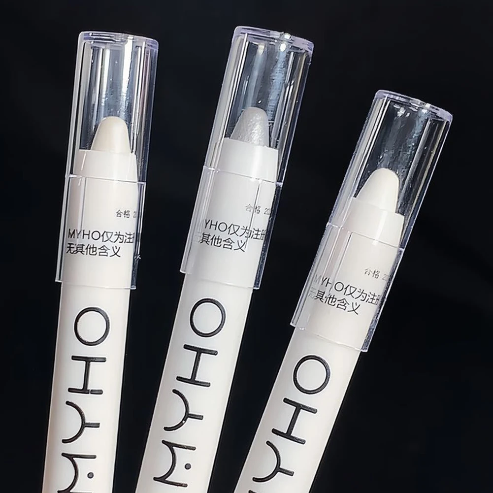 Highlighter Pen Glitter Eyeshadow Liner Pencil Long Lasting Highlighter Nail Pencil Shimmer Brightener Stick for Eye Makeup