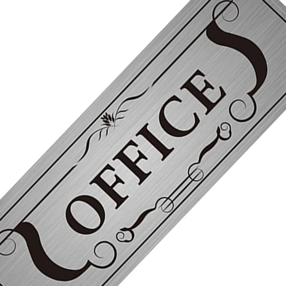 4Pcs Office Door Stickers PVC Decals for Business Signage Room Labels Windows Walls Easy Apply Remove No Residue Professional