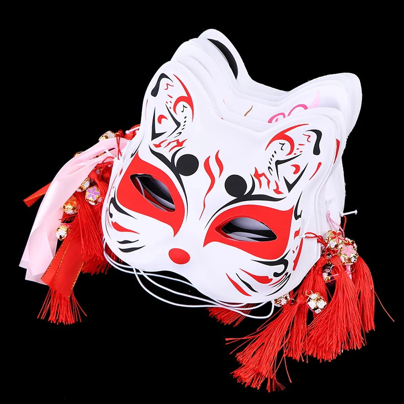 1pc Anime Fuchs Masken PVC halbes Gesicht Katze Maske Maskerade Festival Party Cosplay Requisiten – Detail 13