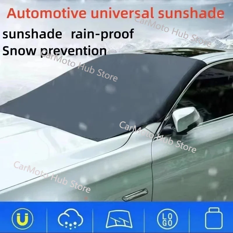 Car Snow Shield Magnetic Absorption Storage Bag Waterproof Sun Protection Cream Sunscreen Universal Fit Front Row All Models