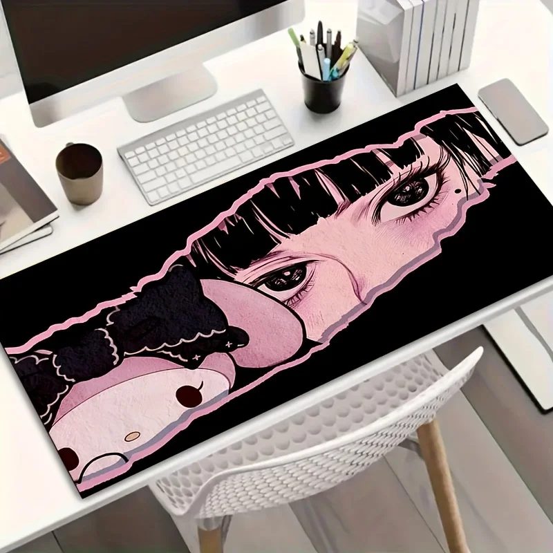Tappetino da scrivania Sanrio for my melody Anime: morbido, antiscivolo, lavabile e assorbente con simpatico design di personaggi di capelli rosa per off