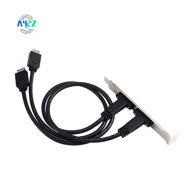 

A42Z-50Cm USB 3.2 Front Panel Header Type-E To USB-C Type C Female Connector Extension Wire Cable TYPE-E Baffle Cable