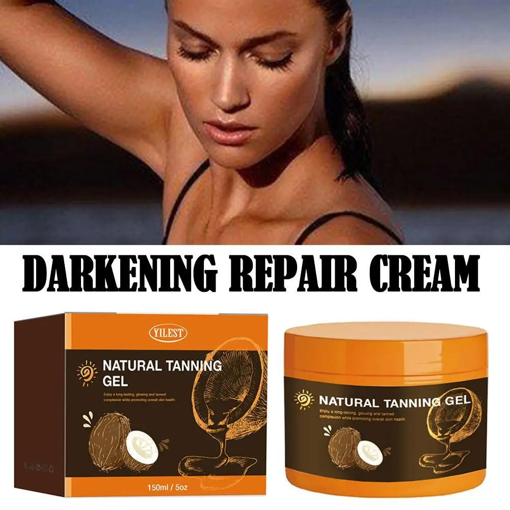 Tanning Gel Accelerator Bronzing Solarium Sunbeds Summer Lasting Body Tanner Moisturizing Repair Cream Face Long Self