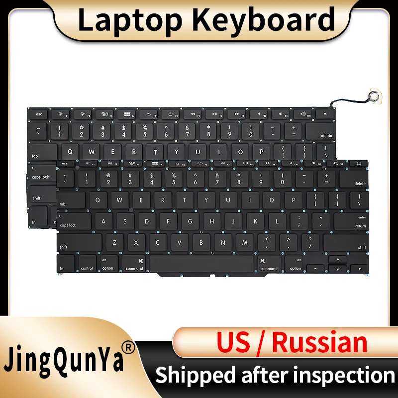 

US/Russian Keyboard for Macbook Pro Retina Air 11 13 15 16 17 inches A1369 A1466 A1286 A1278 A1398 A1297 A1370 A1465 A1502