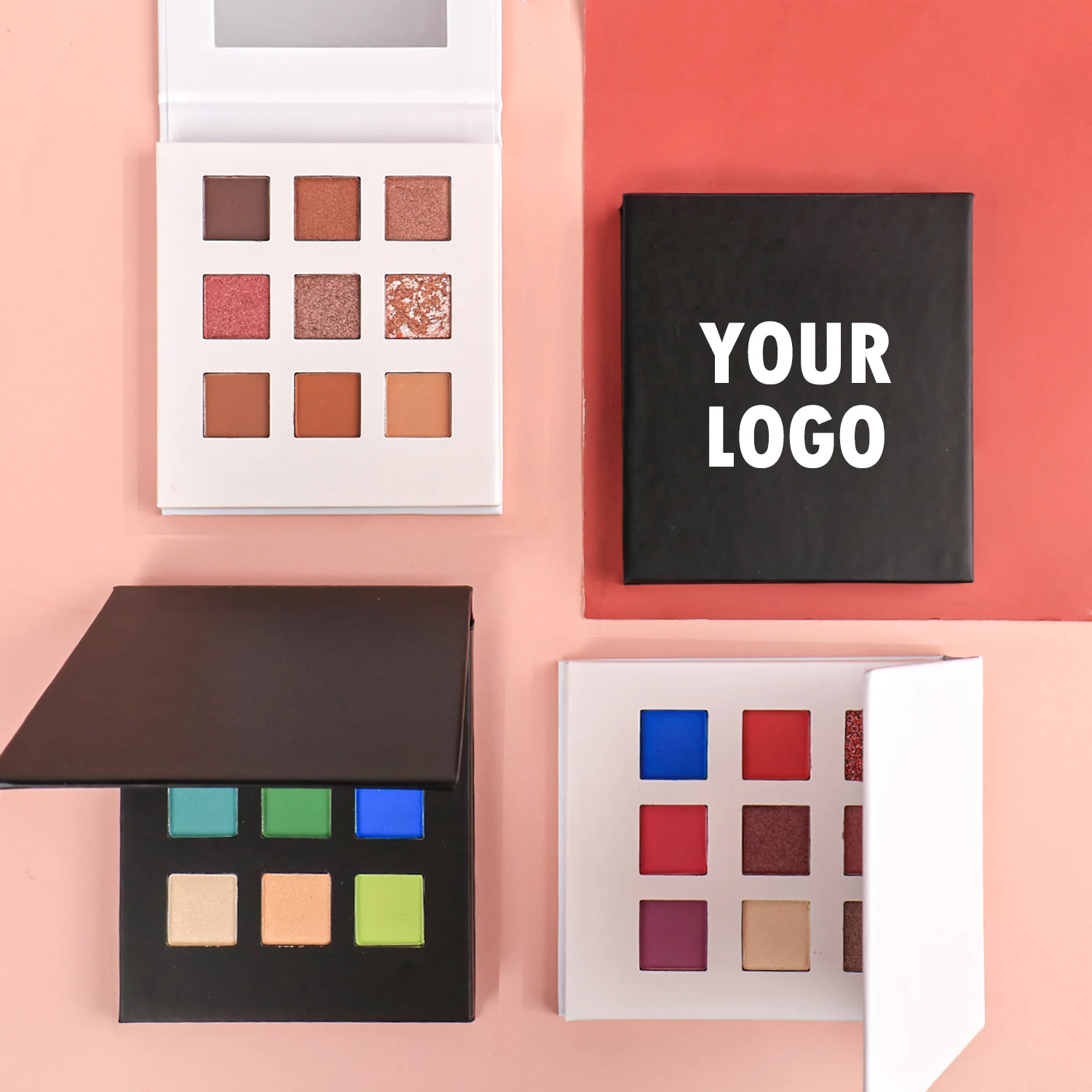 9 cores paleta de sombra, pigmento, brilho, para os olhos, duradoura, maquiagem encantadora, personalizar o logotipo