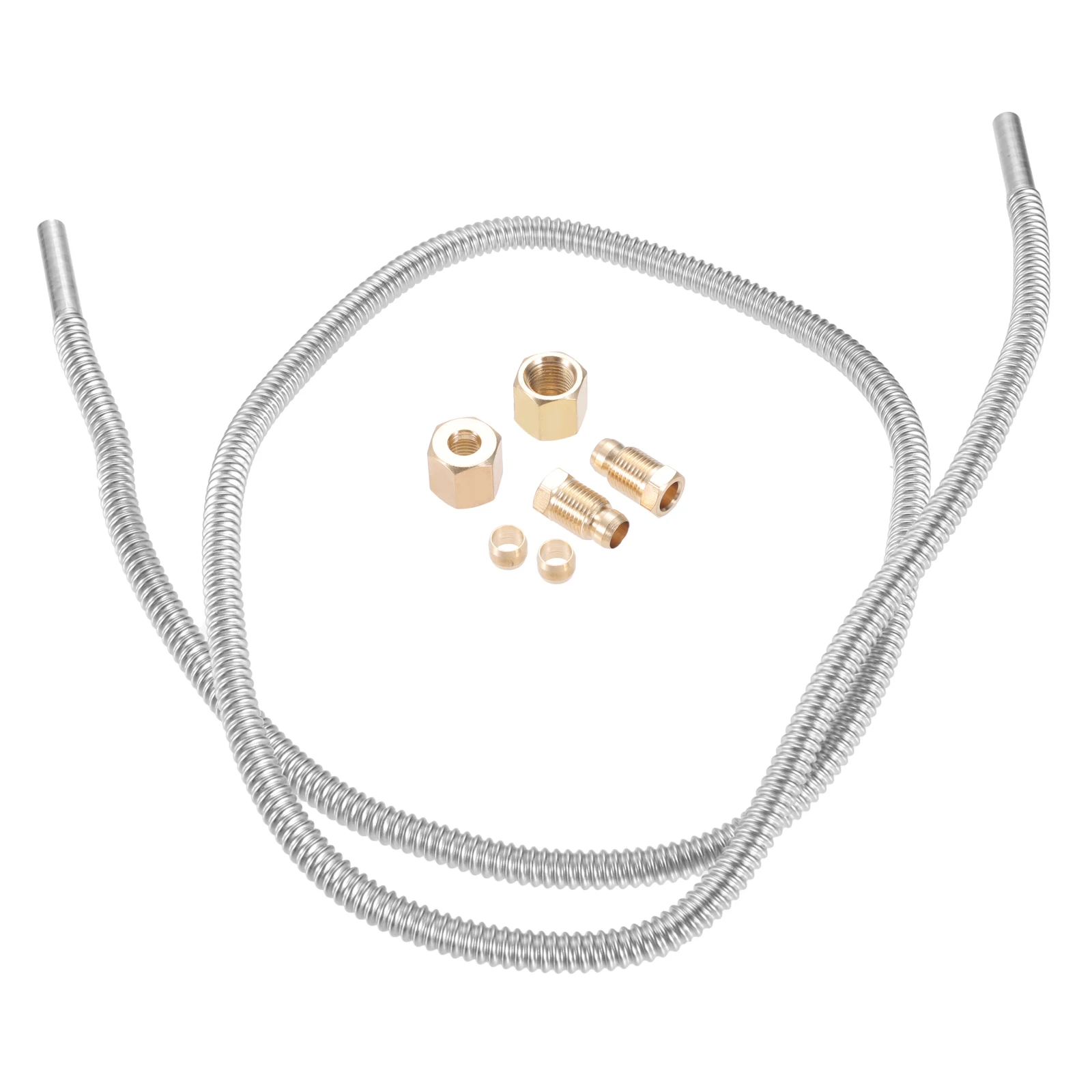 1 conjunto de tubo piloto de 1/4 "com kit de acessórios usado para conjunto de queimador piloto de gás propano natural substituição de válvula de gás Robertshaw