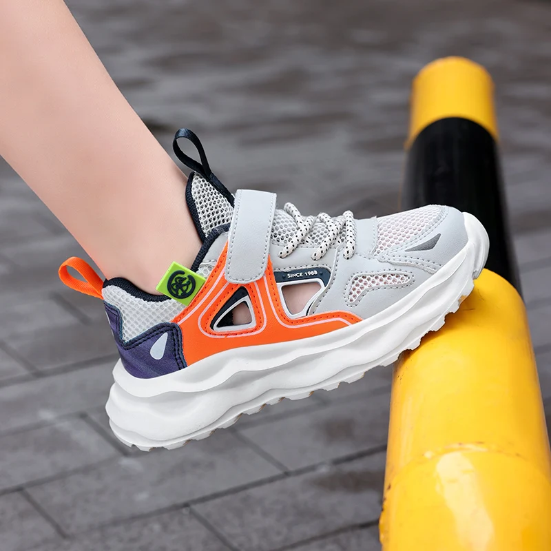 Chaussures décontractées pour enfants chaussures de course respirantes chaussures de marche antidérapantes chaussures légères à semelles souples pour enfants baskets en maille