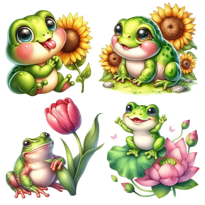 Funny Frog Sticker Toilet Lid Decal Waterproof WC Door Sticker Removable Self-Adhesive Decor  Household Stickers S269