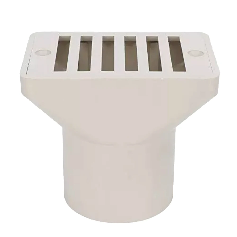 Cubierta de salida de desbordamiento para piscina, rejilla anticolisión, fácil instalación, interfaz de conexión externa