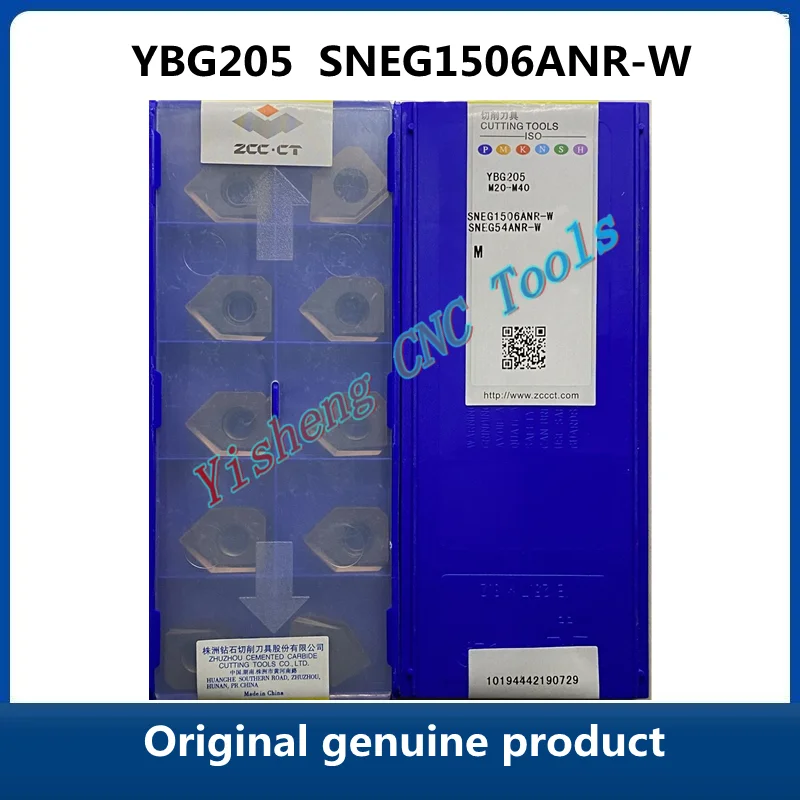 Original genuine product ZCC CT SNEG YBG205 SNEG1506ANR-W  Milling Cutter Inserts CNC cutting tools Original