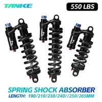 Amortiguador trasero TANKE para bicicleta de montaña, resorte de suspensión de 550 libras, amortiguador trasero suave de 190mm/210/230mm para Amortiguador de bicicleta AM/FR/DH/MTB